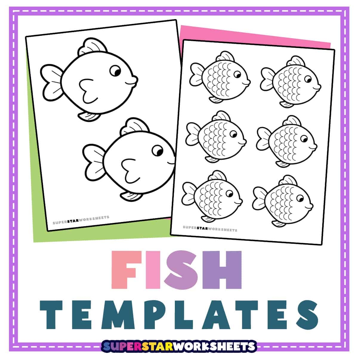 Fish Template Free Printables Superstar Worksheets Fish Template Free Printables Superstar Worksheets