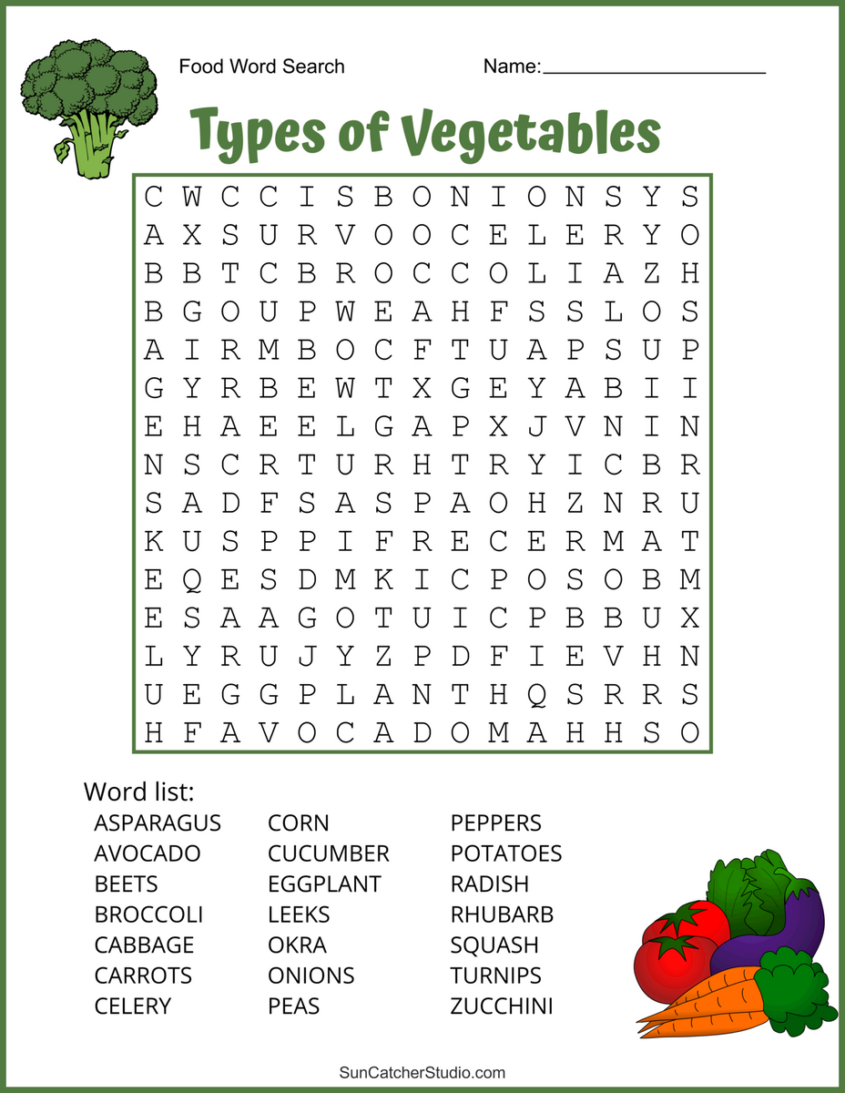 Food Word Search Free Printable Puzzles Free Printables Lettering SVG Files Tools Apps Silk S Word Search Worksheet Free Printable
