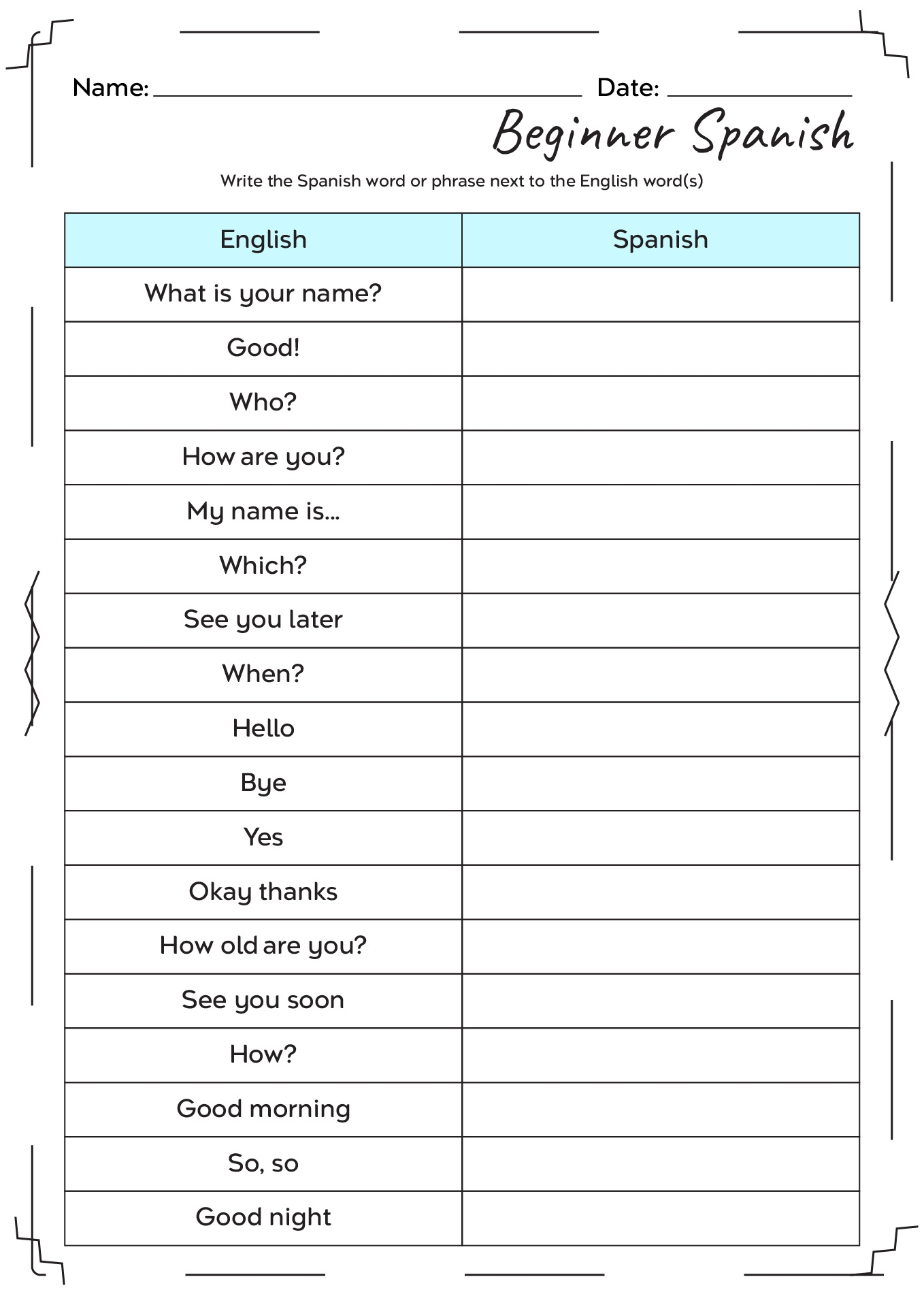 Free 9th Grade Spanish Worksheet Download Free 9th Grade Spanish Worksheet Png Images Free Worksheets On Clipart Library 19 Spanish Verb Worksheets Free PDF At Worksheeto