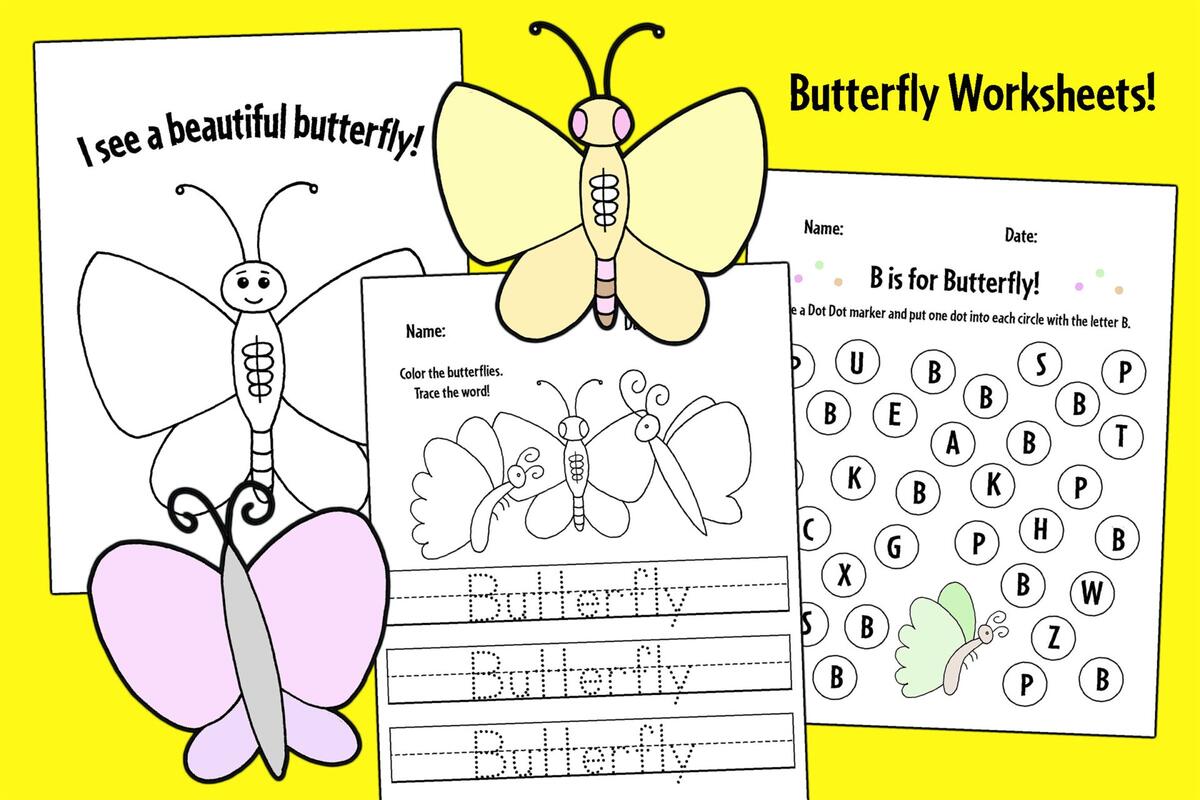 Free Butterfly Sign Language Fine Motor Worksheet Your Therapy Source