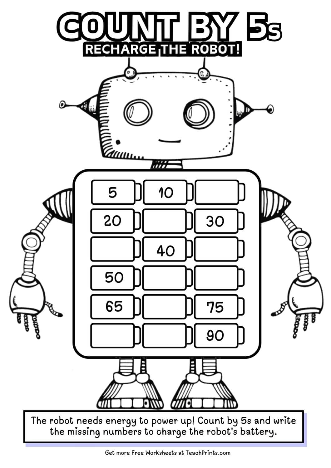 Free Count By 5s Worksheets Teach Prints Free Count By 5s Worksheets Teach Prints