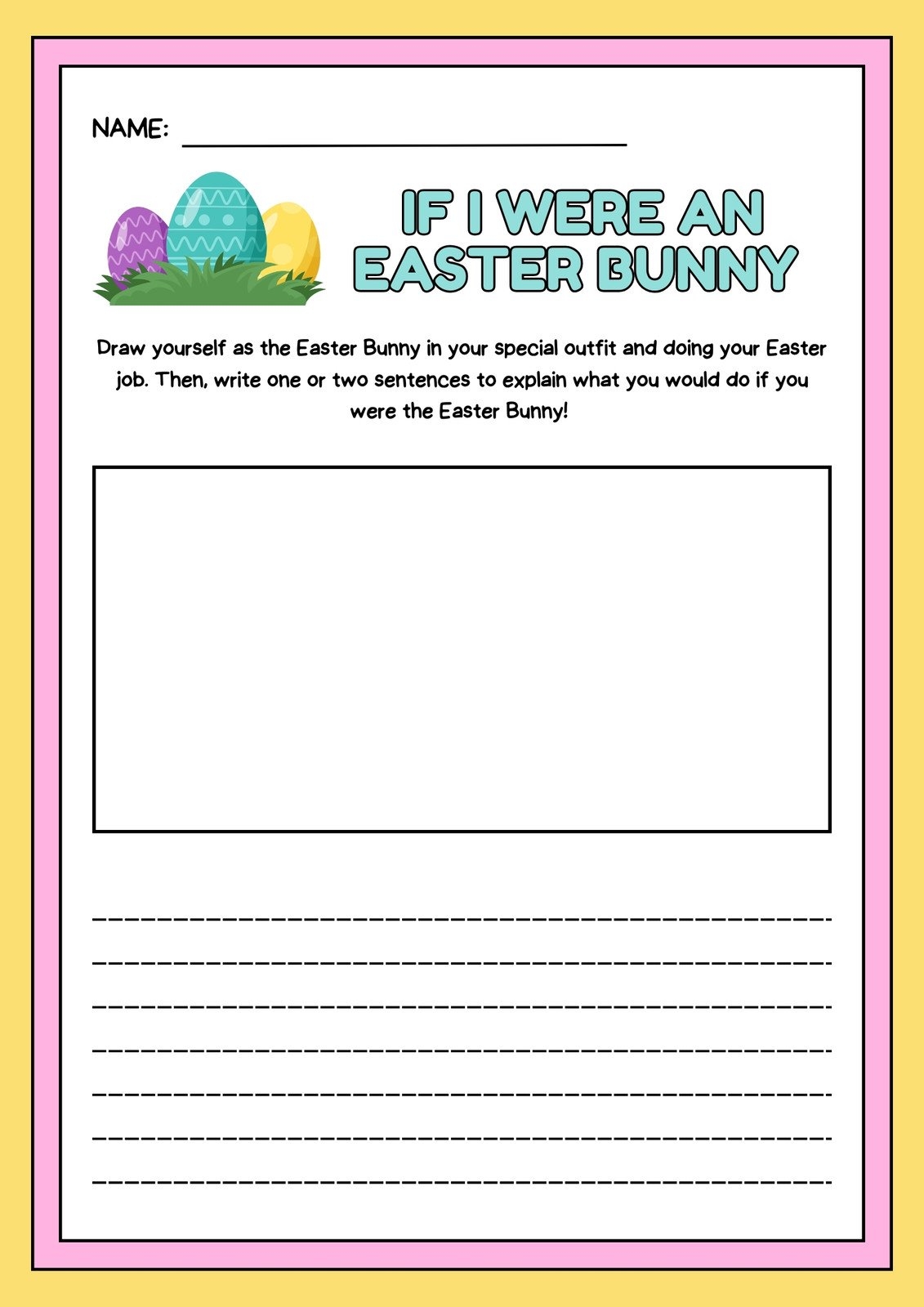 Free Custom Printable Easter Worksheet Templates Canva