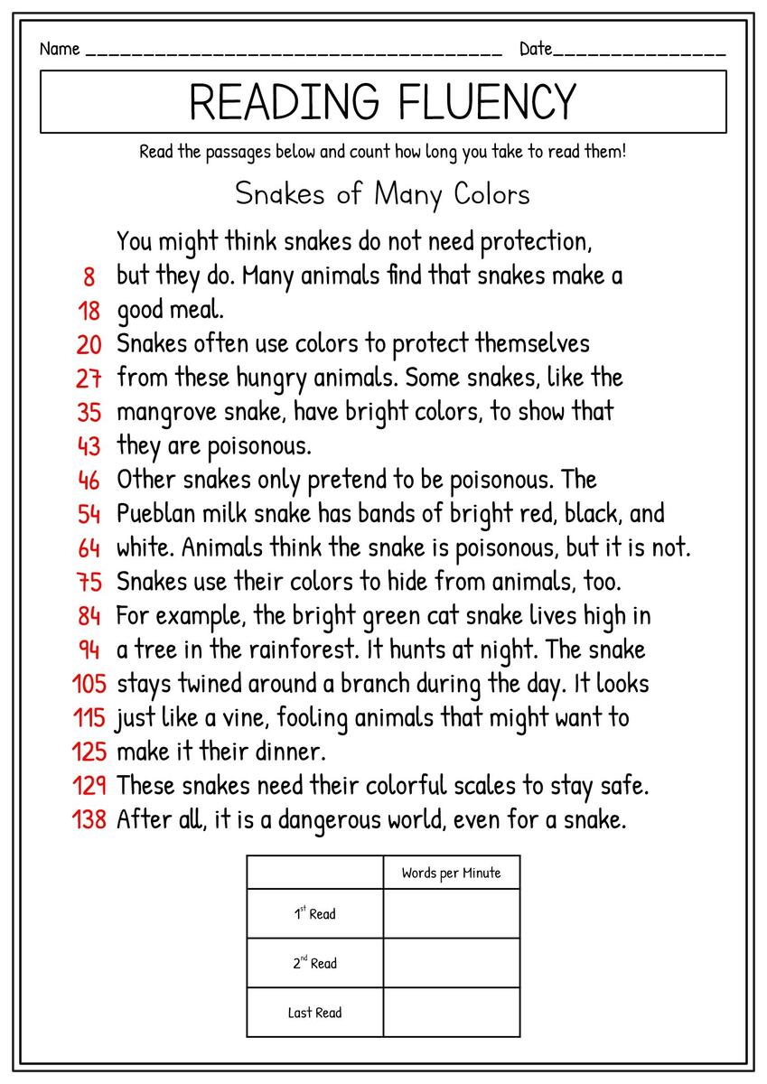 Free First Grade Reading Fluency Worksheet Download Free First Grade Reading Fluency Worksheet Png Images Free Worksheets On Clipart Library