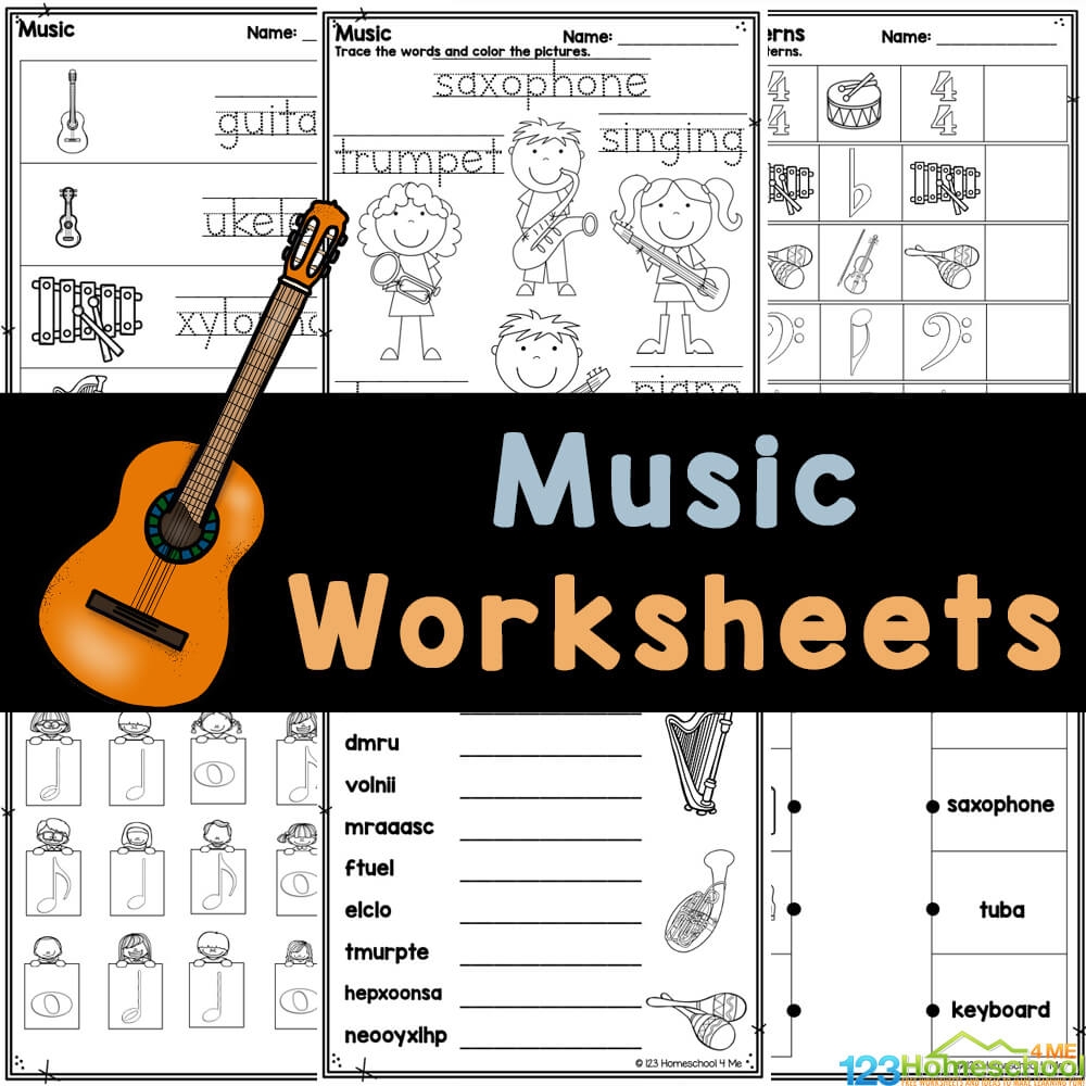 FREE Fun Music Worksheets Musical Instruments Theory More FREE Printable Music Note Naming Worksheets Presto It S Music Magic Publishing