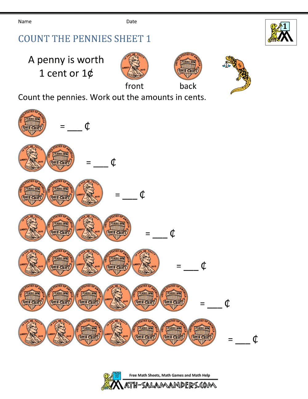 Free Math Money Worksheets 1st Grade Counting Money Worksheets Money Math Free Printables Lettering SVG Files Tools Apps