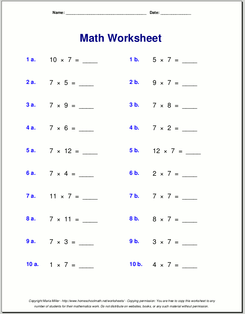 Free Math Worksheets 6th Grade Algebra Worksheets