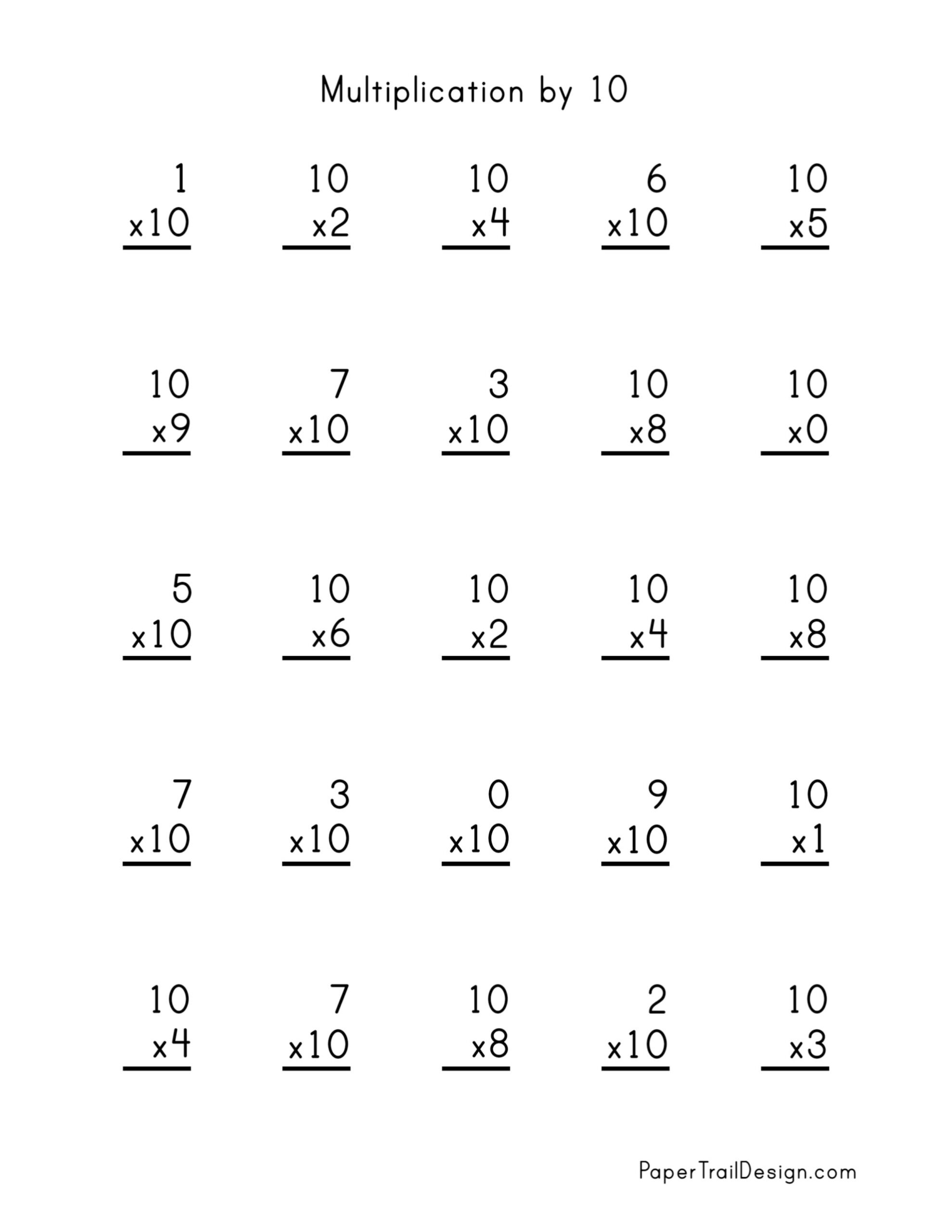 Multiplication Worksheets Get A Free Bundle Of 11 Practice Pages
