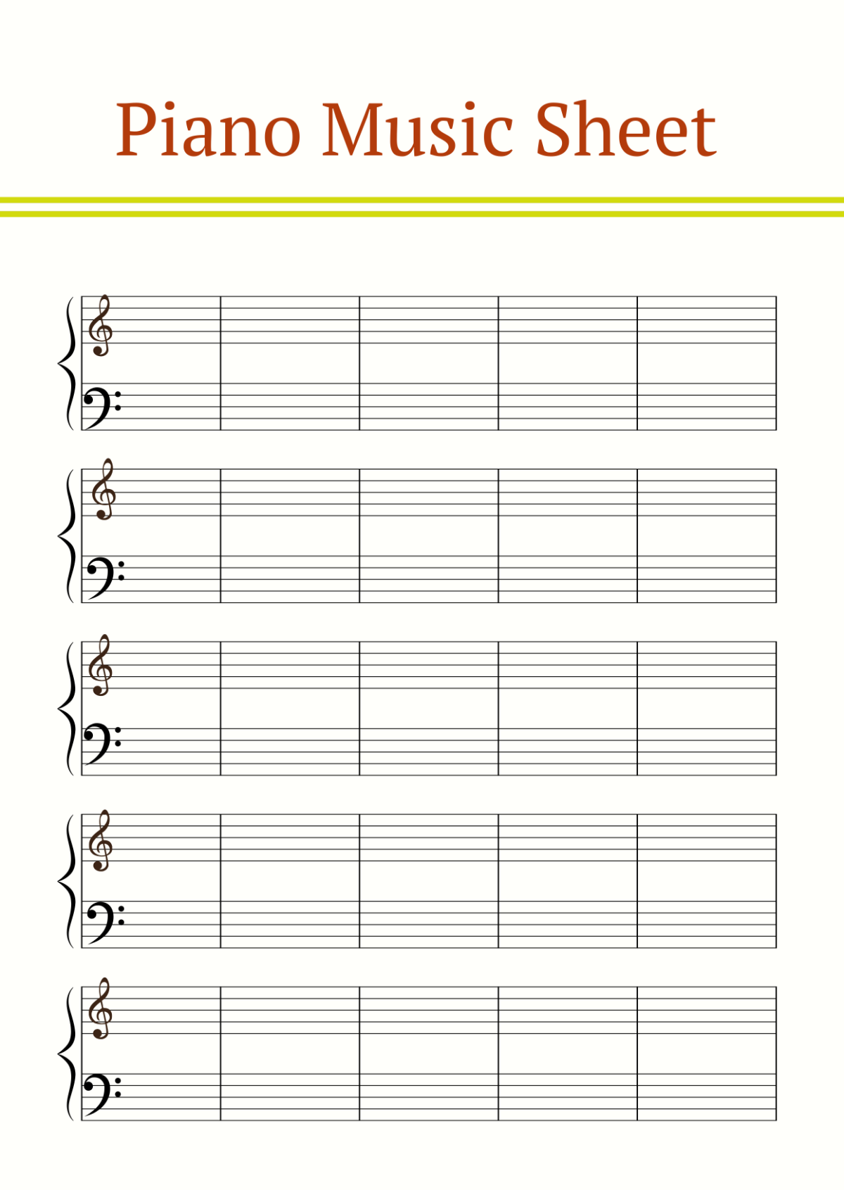 Free Piano Note Templates To Edit Online Free Piano Note Templates To Edit Online