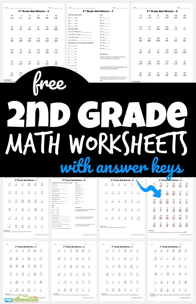 FREE Printable 2nd Grade Math Minutes Worksheets Pdf 13 Free Christmas Worksheets For Second Grade Second Grade Teaching Blog