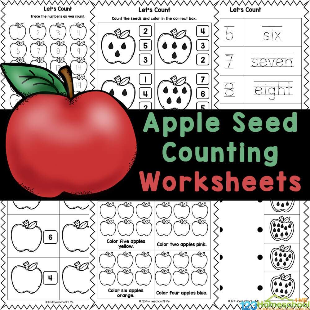 Apple Math Addition Worksheet Digital File Easy Math Teachers Or Parents Etsy