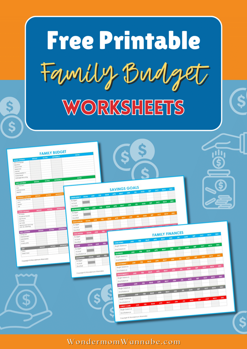 Family Binder Budgeting Printables Clean And Scentsible