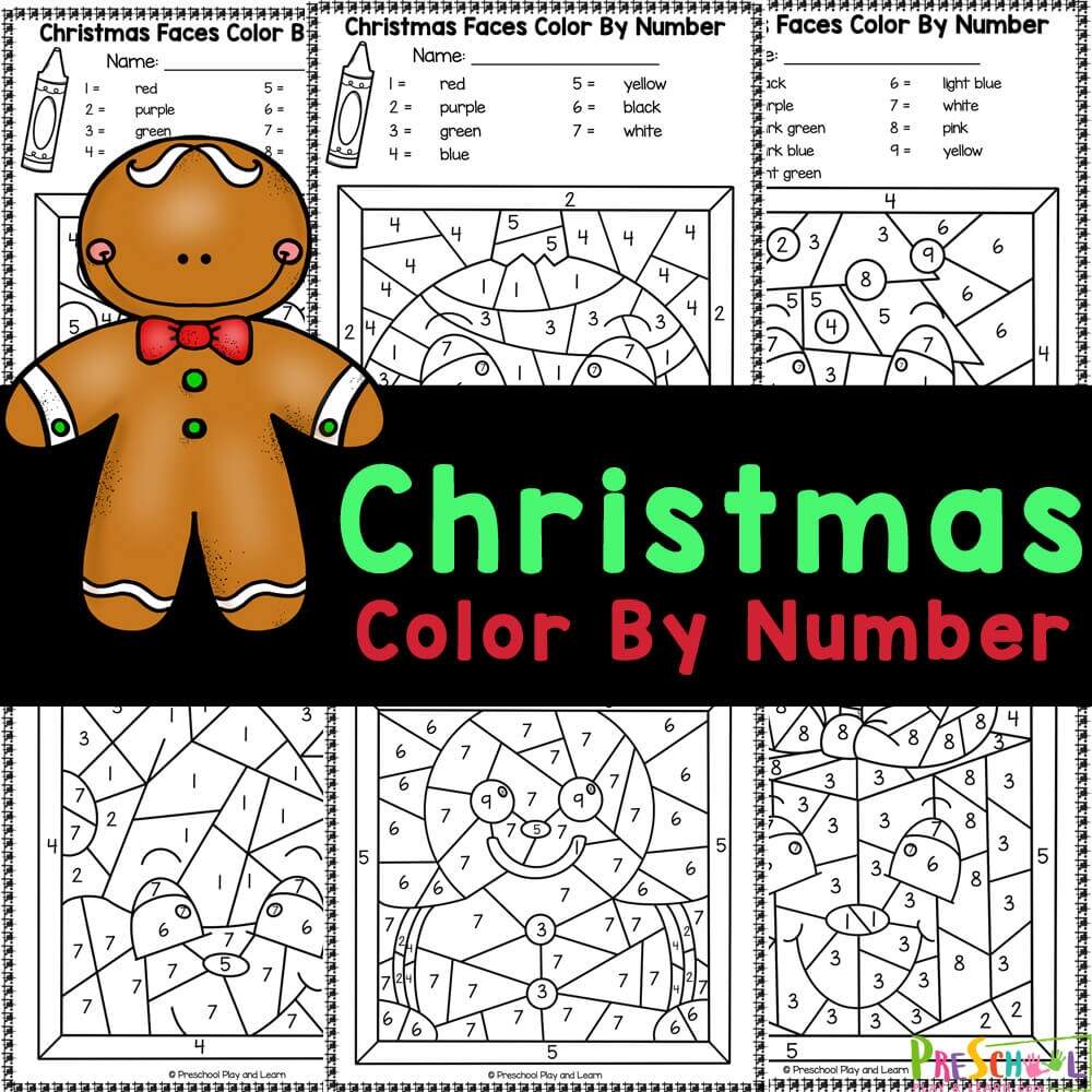 FREE Printable Christmas Color By Number Worksheets Free Christmas Color By Number Printables For Kids