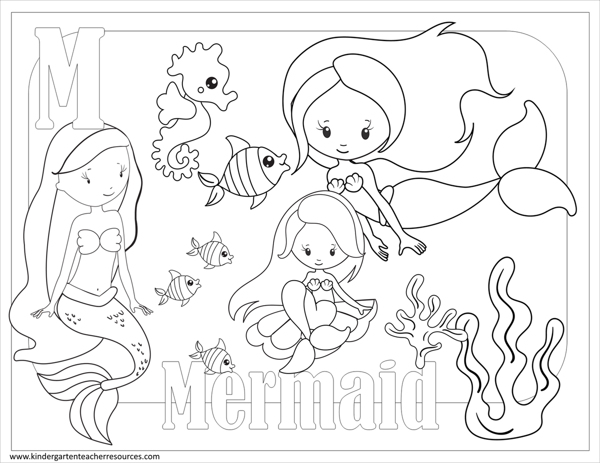 Free Printable Kindergartner Coloring Pages