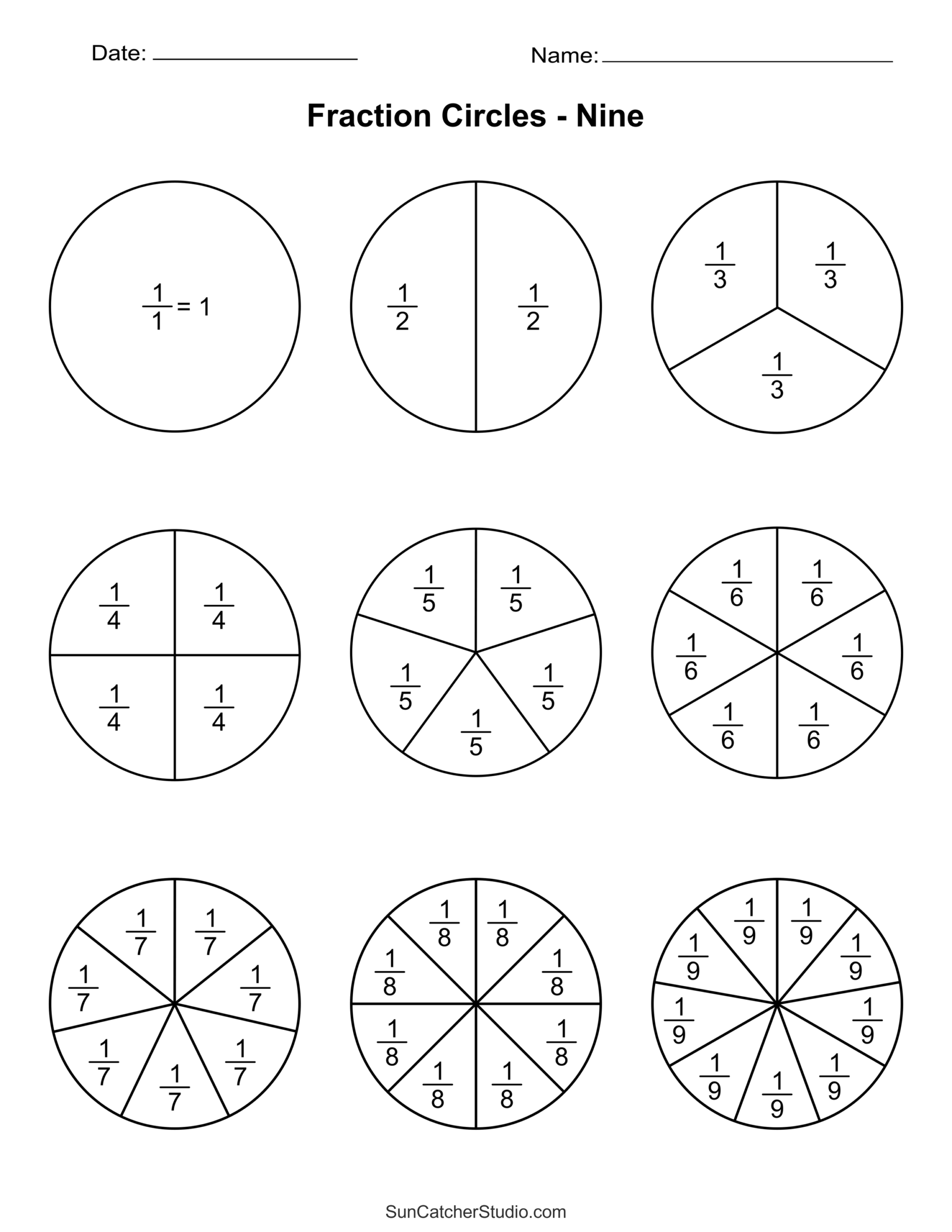 Free Printable Fraction Circles Templates And Worksheets Free Printables Lettering SVG Files Tools Apps Free Printable Fraction Circles Templates And Worksheets Free Printables Lettering SVG Files Tools Apps