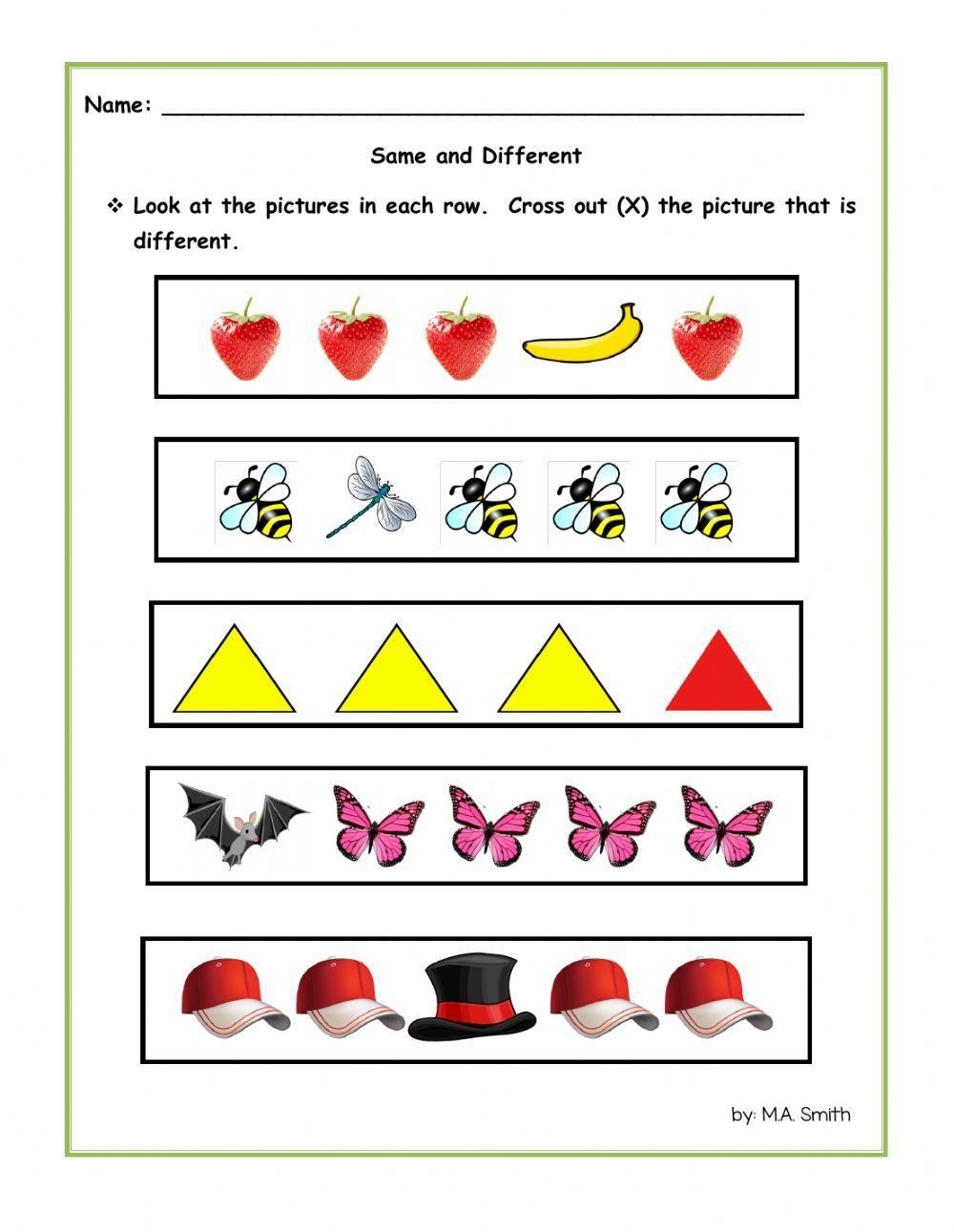 Free Printable Kindergarten Worksheets Match Same Objects 5 Worksheets Library Free Printable Kindergarten Worksheets Match Same Objects 5 Worksheets Library