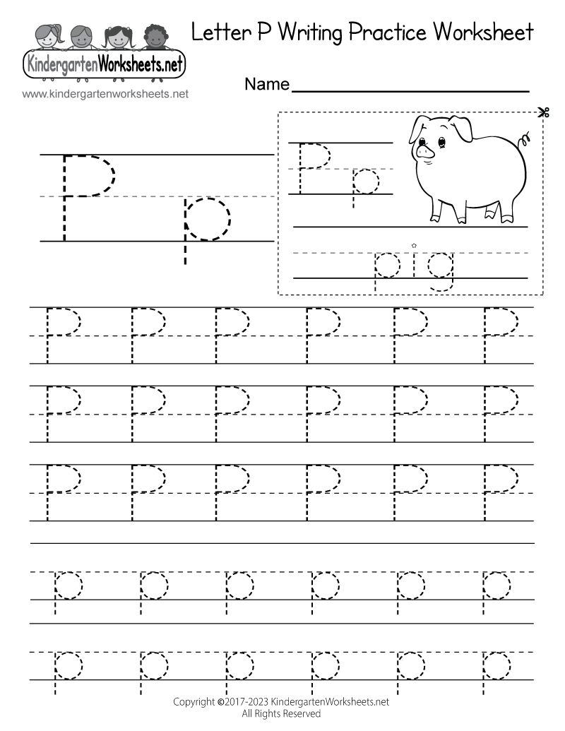 Free Letter P Printing Writing Worksheets Begin Learning
