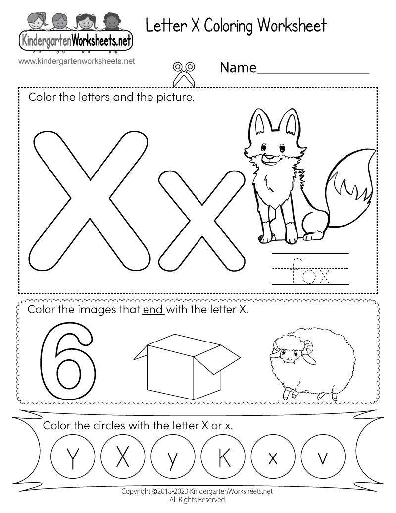 Free Printable Letter X Coloring Worksheet Letter X Preschool Printables Preschool Mom