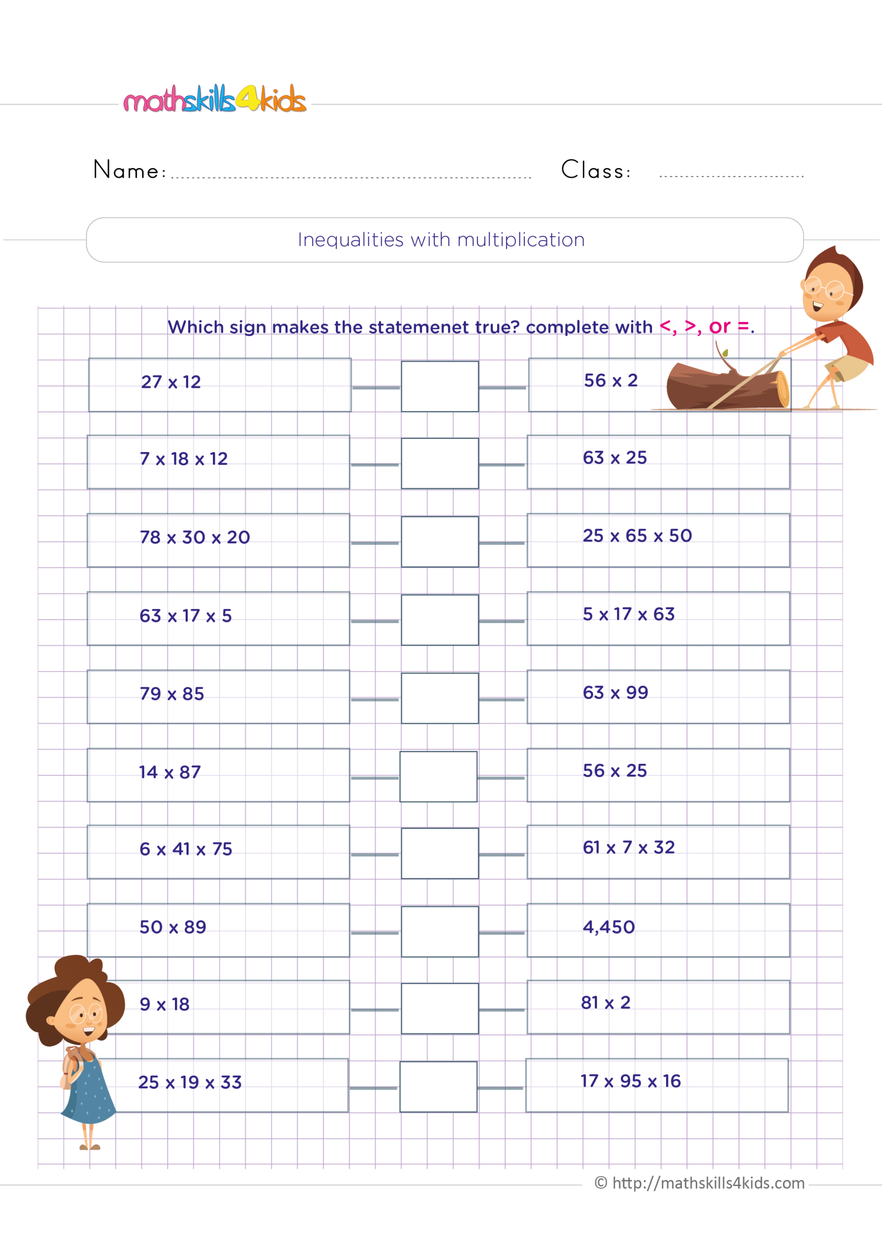 Free Printable Multiplication Worksheets For 4th Graders Practice Makes Perfect 4th Grade Place Value Worksheets