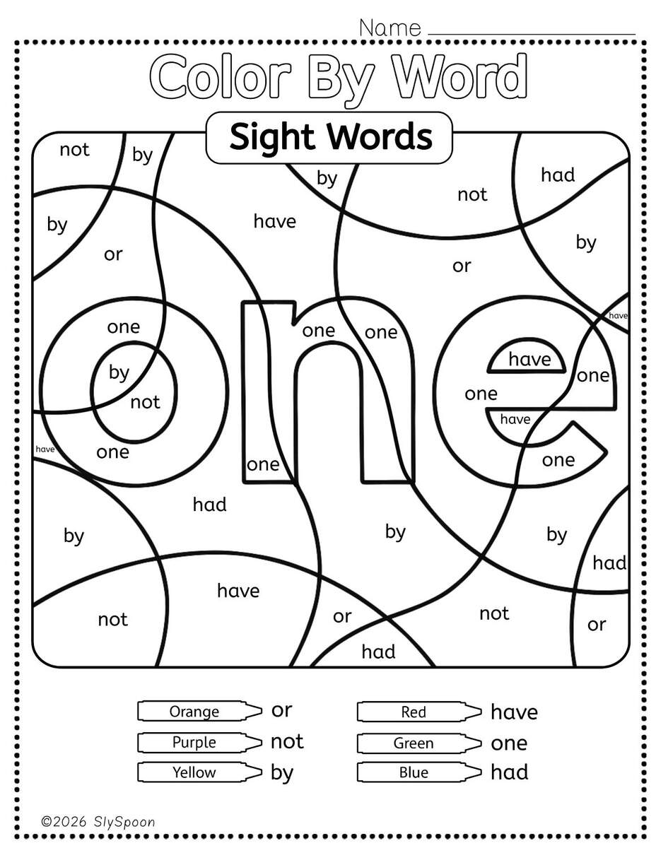 Free Printable One Sight Word Worksheets For Kindergarten First Grade Sly Spoon Free Printable One Sight Word Worksheets For Kindergarten First Grade Sly Spoon
