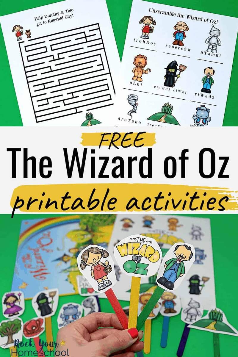 Free Printable Pack Of Wizard Of Oz Learning Fun Rock Your Homeschool THE WIZARD OF OZ 2 4 ESL Worksheet By Robirimini