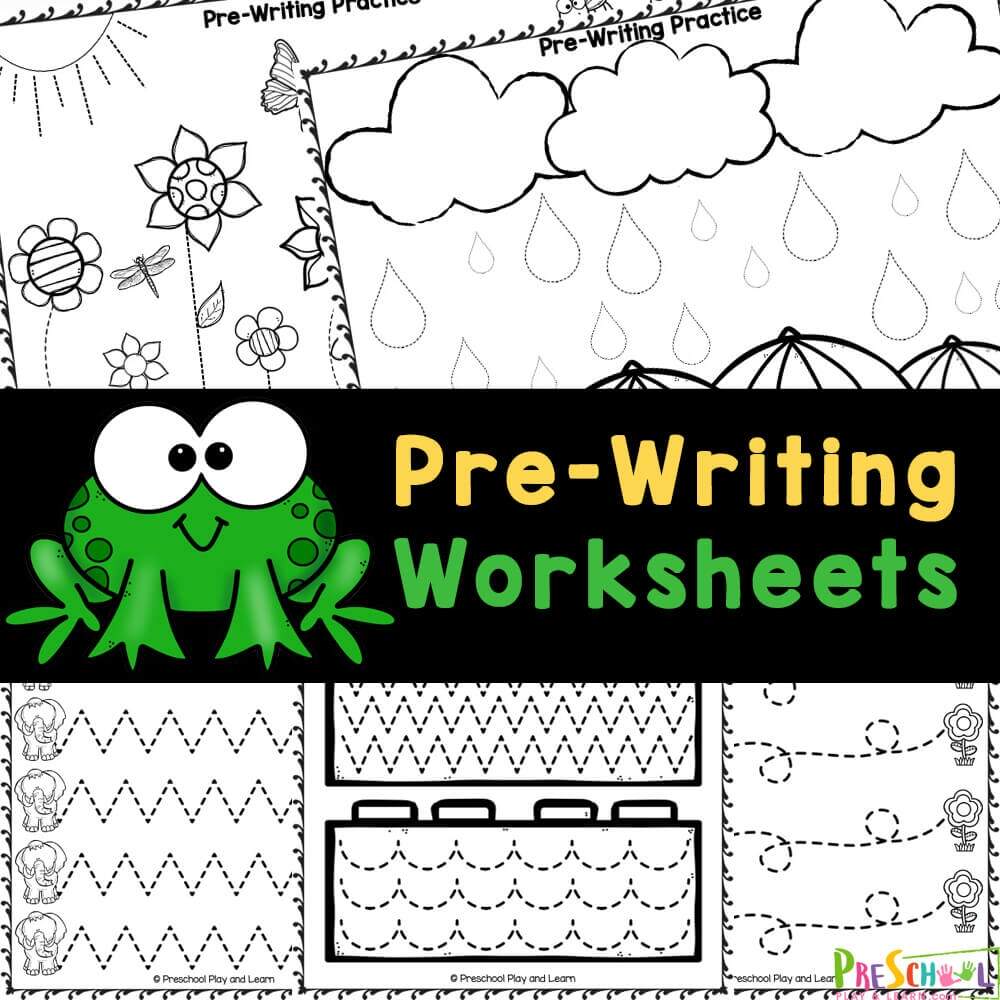 FREE Printable Pre Writing Practice Worksheets For Pre K FREE Printable Pre Writing Practice Worksheets For Pre K
