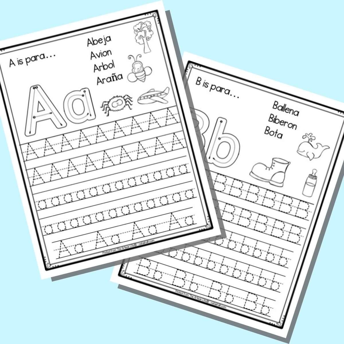 Free Printable Spanish Alphabet Tracing Worksheets The Artisan Life Free Printable Spanish Alphabet Tracing Worksheets The Artisan Life