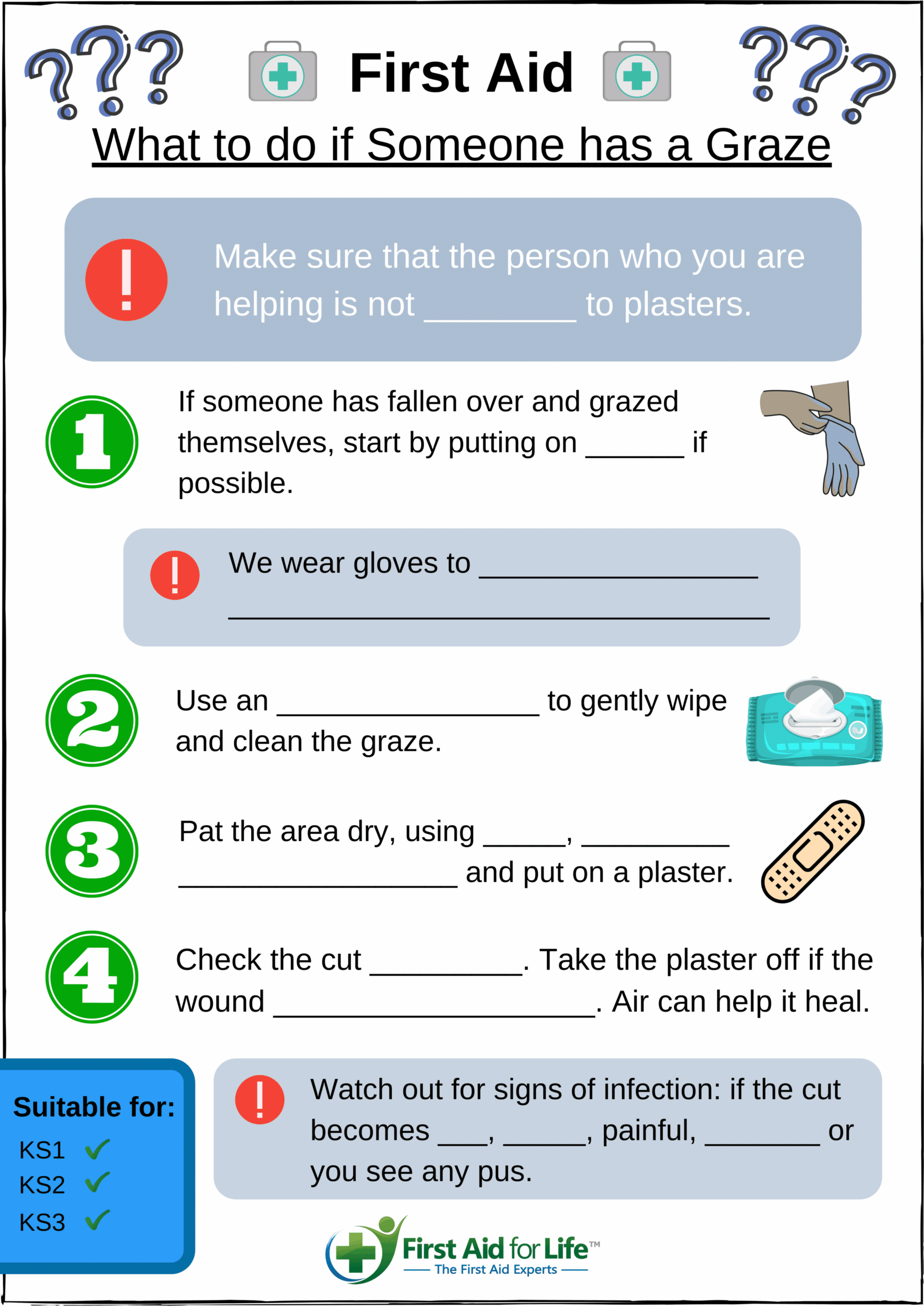 Free Teacher Resources Preview First Aid For Life Worksheets Library