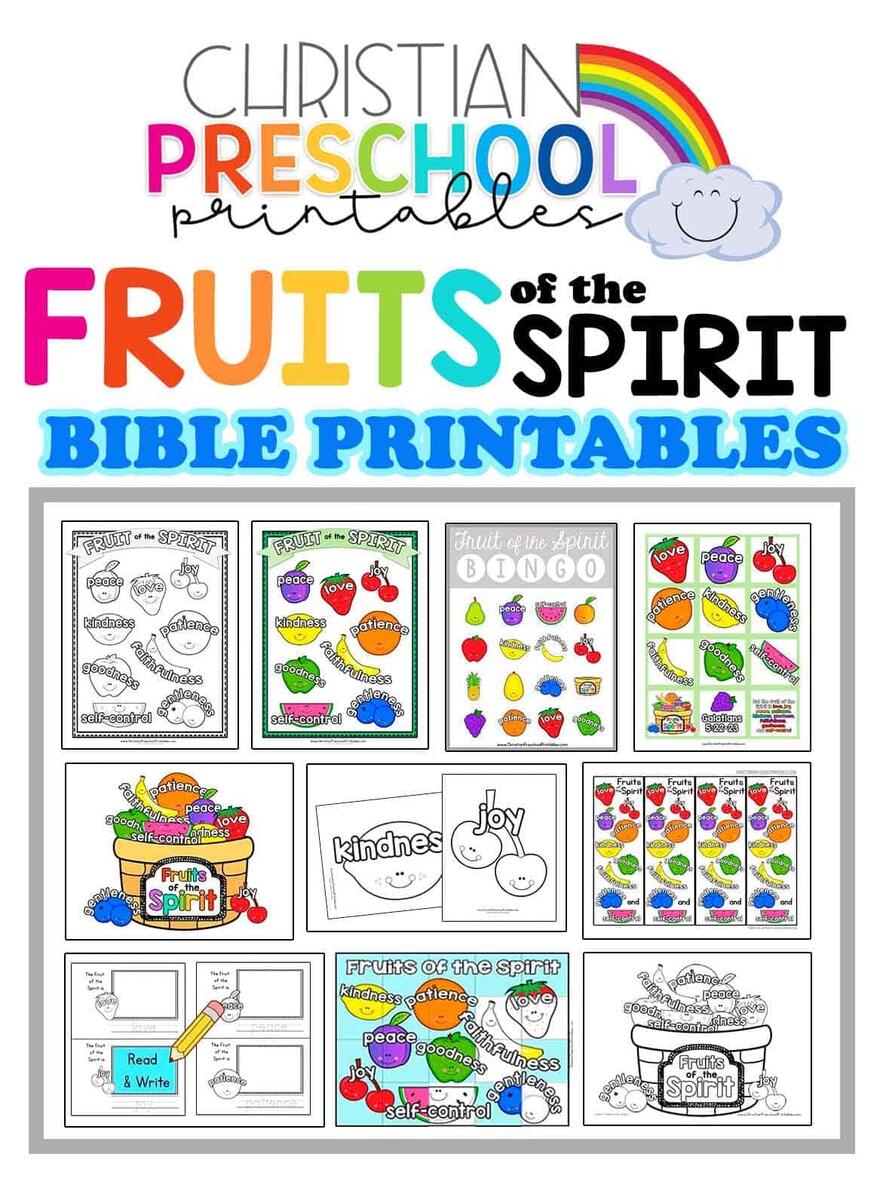 Free Printable Fruit Of The Spirit Activity Sheet For Kids