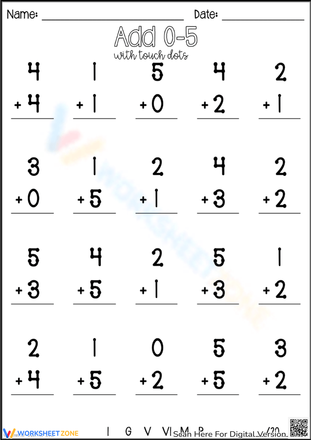 Fun Creative Touch Math Worksheets Worksheets Library