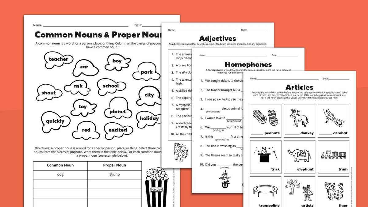 Grammar Worksheets For Grades 2 3 Free Download 2nd Grade Common And Proper Nouns Grammar Activities Worksheets Made By Teachers