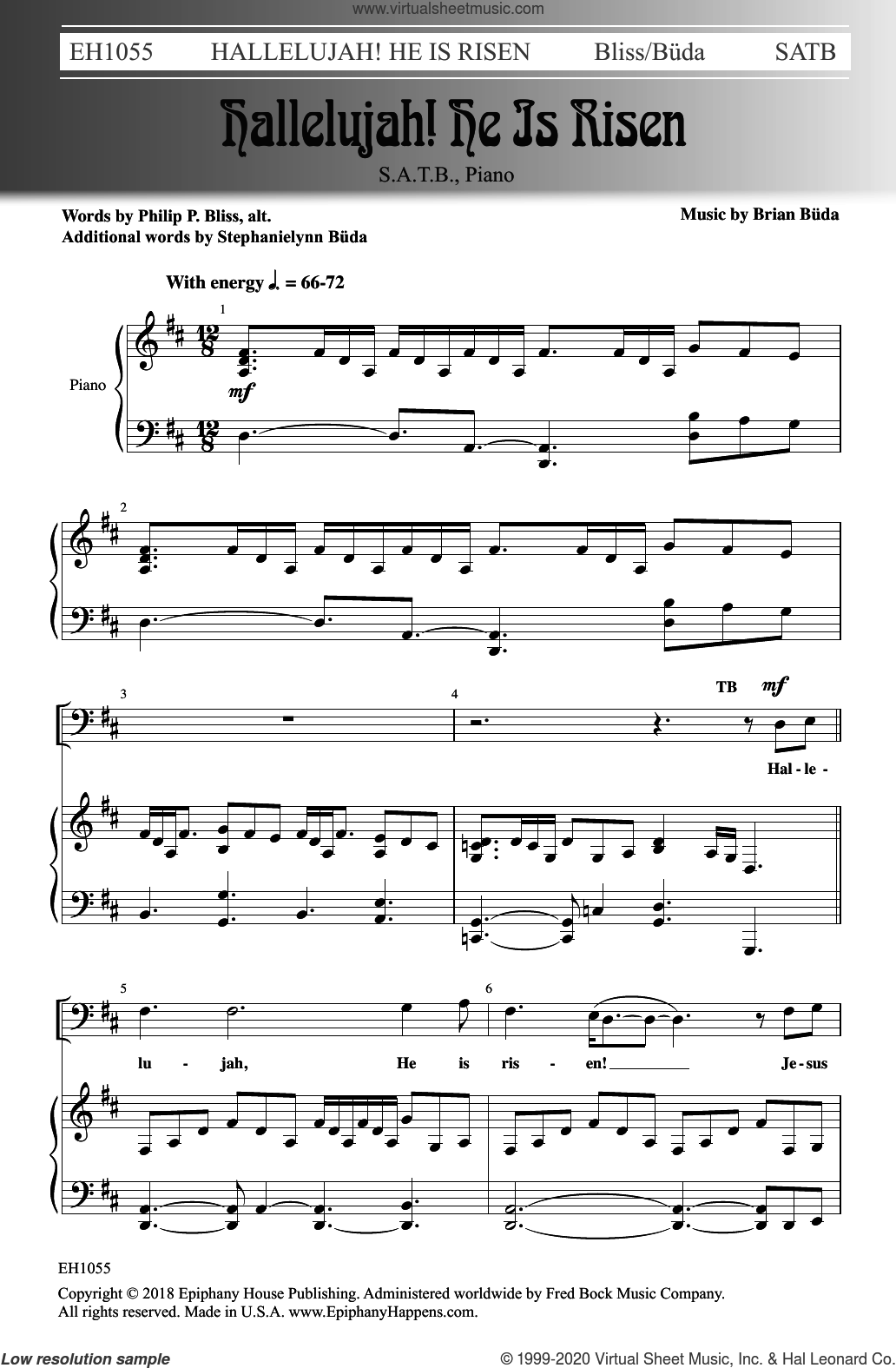 Hallelujah He Is Risen Sheet Music For Choir SATB Soprano Alto Tenor Bass Hallelujah He Is Risen Sheet Music For Choir SATB Soprano Alto Tenor Bass