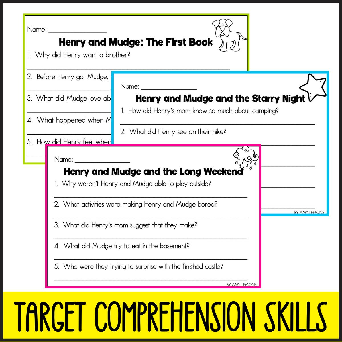Henry And Mudge Activities Amy Lemons Henry And Mudge Activities Amy Lemons