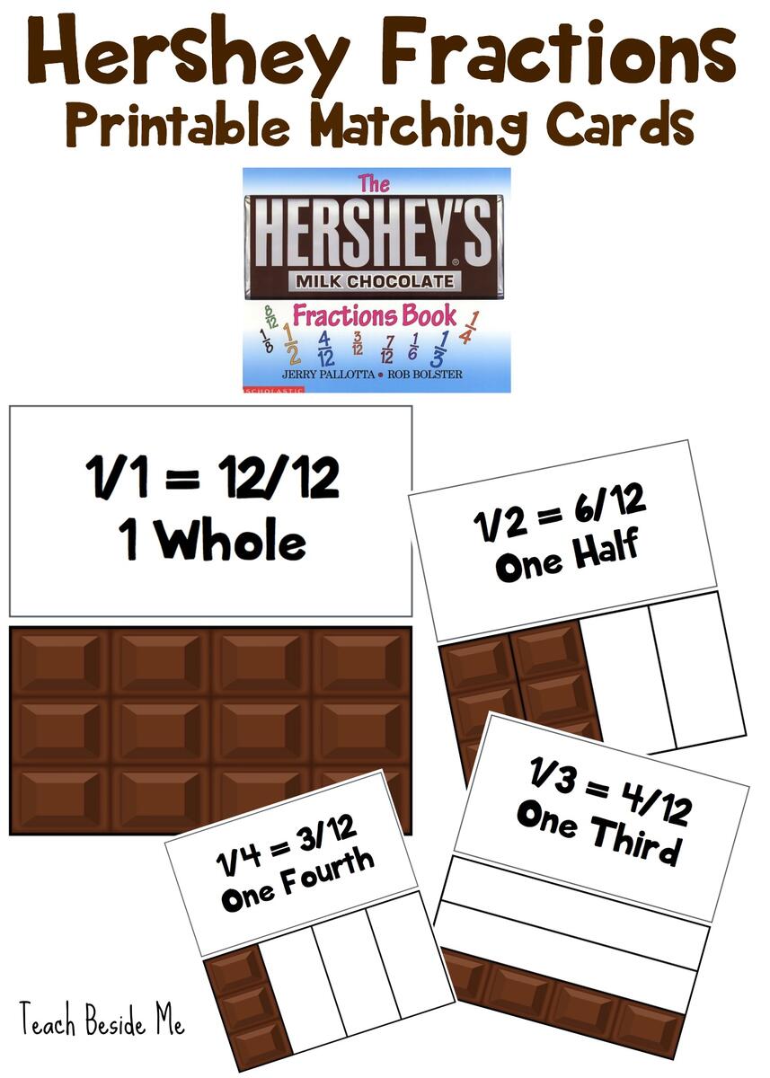 FREE Candy Bar Fractions Hands On Fraction Practice