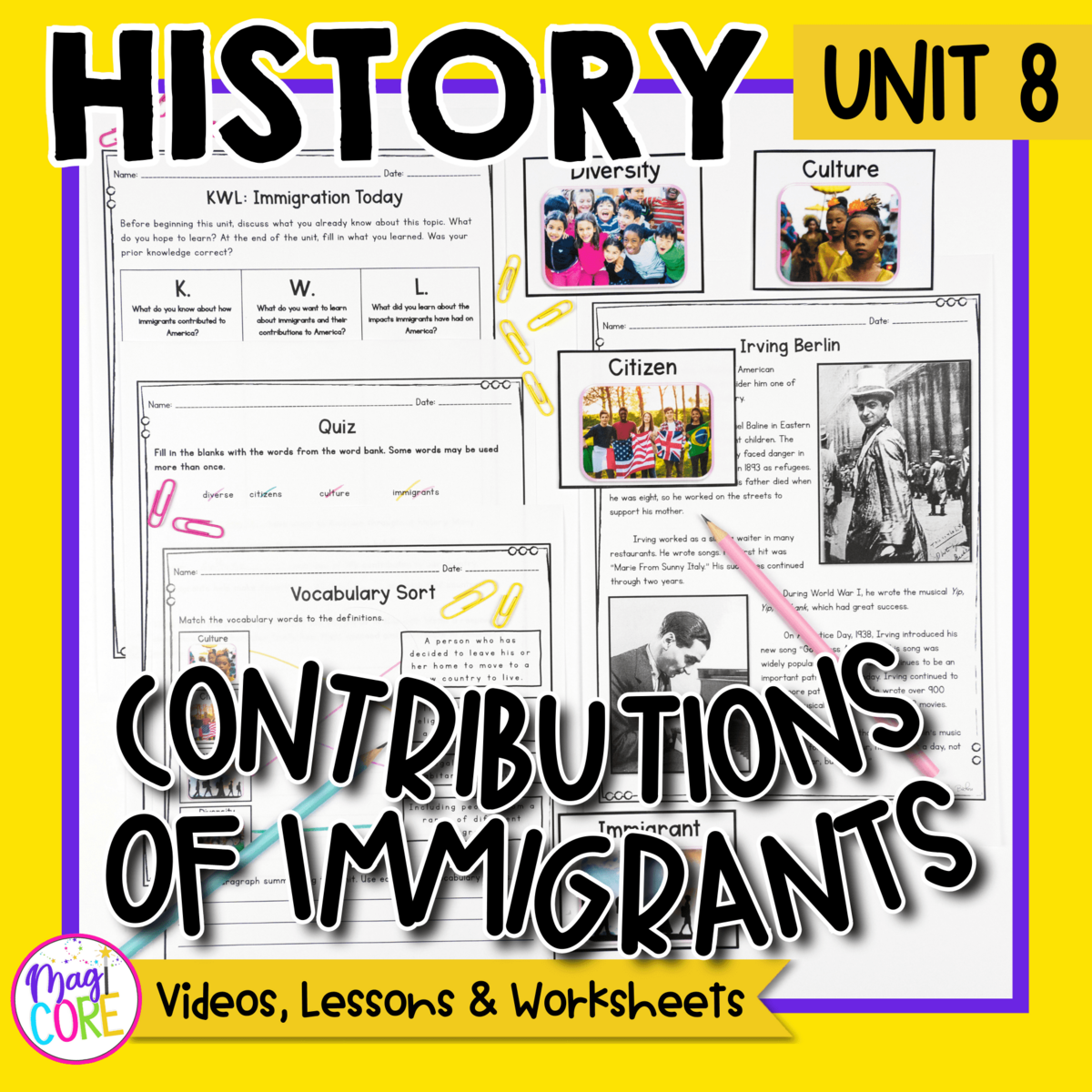 History Unit 8 Contributions Of Immigrants In America MagiCore