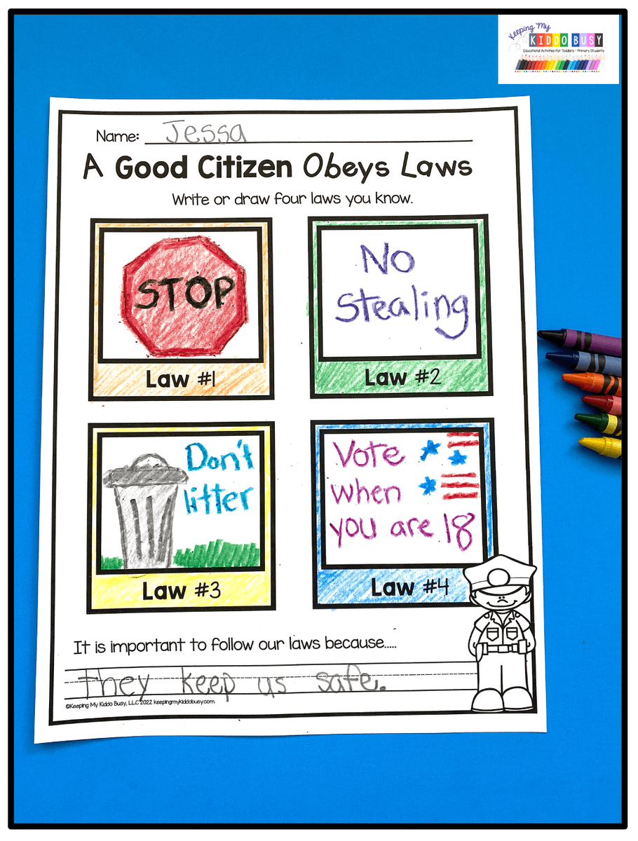 How To Be A Good Citizen At School Citizenship Skills FREEBIE Keeping My Kiddo Busy