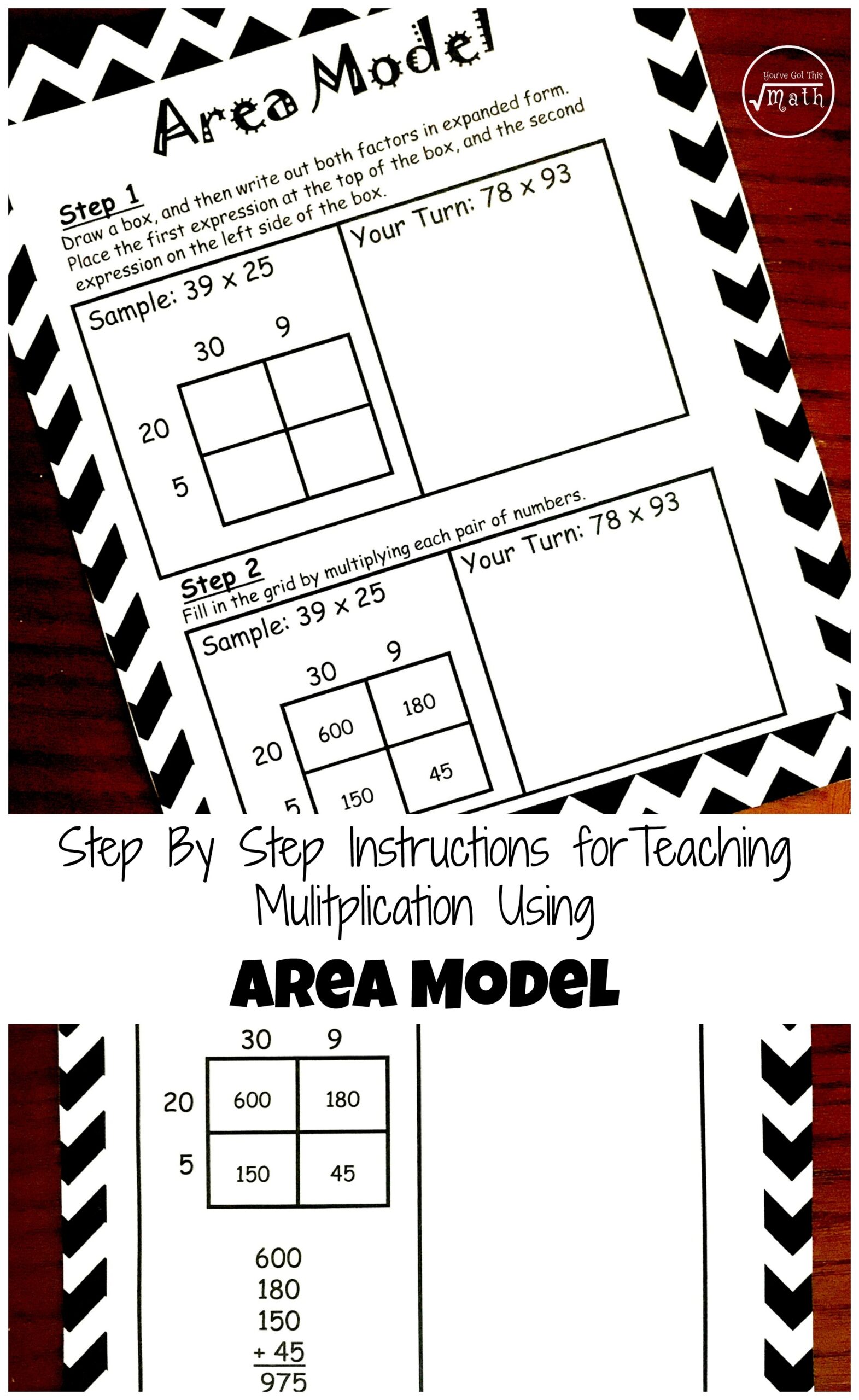4th Grade Area Model Worksheet Practice And Learn With Engaging Exercises