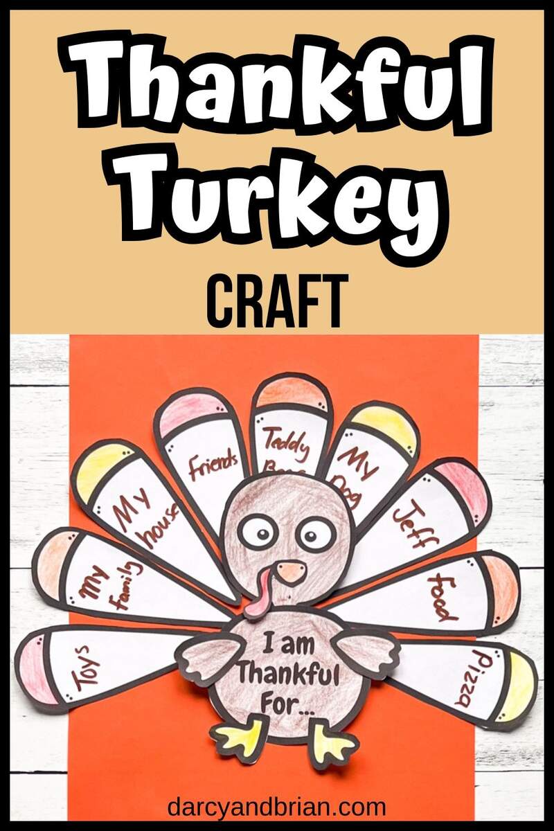 I Am Thankful Turkey Printable Craft Activity I Am Thankful Turkey Printable Craft Activity