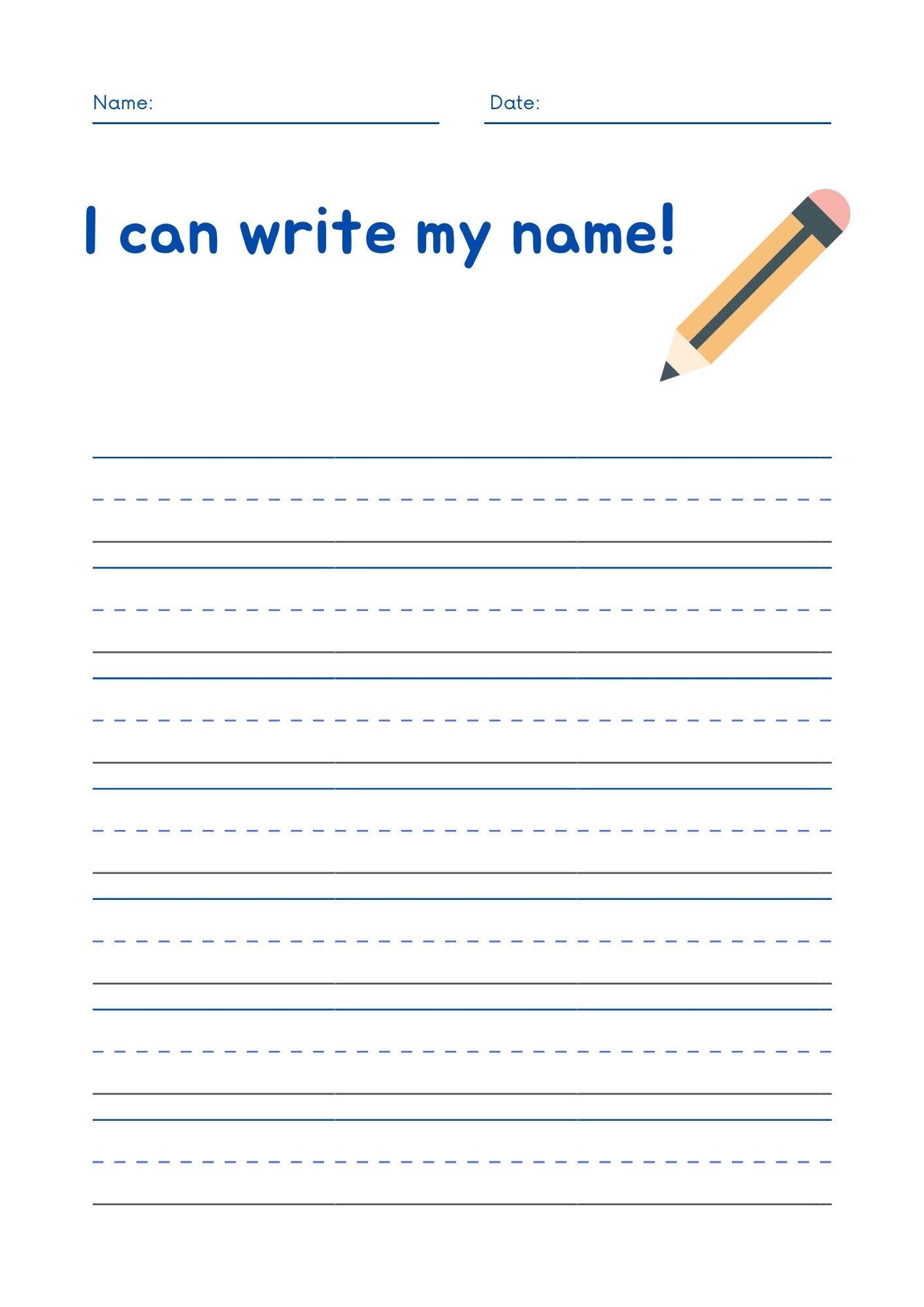 I Can Write My Name Free Printable Shop On Pinterest I Can Write My Name Free Printable Shop On Pinterest