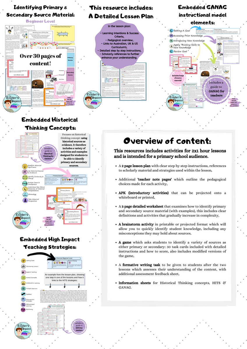 Identifying Primary And Secondary Sources For Beginners Teaching Resources