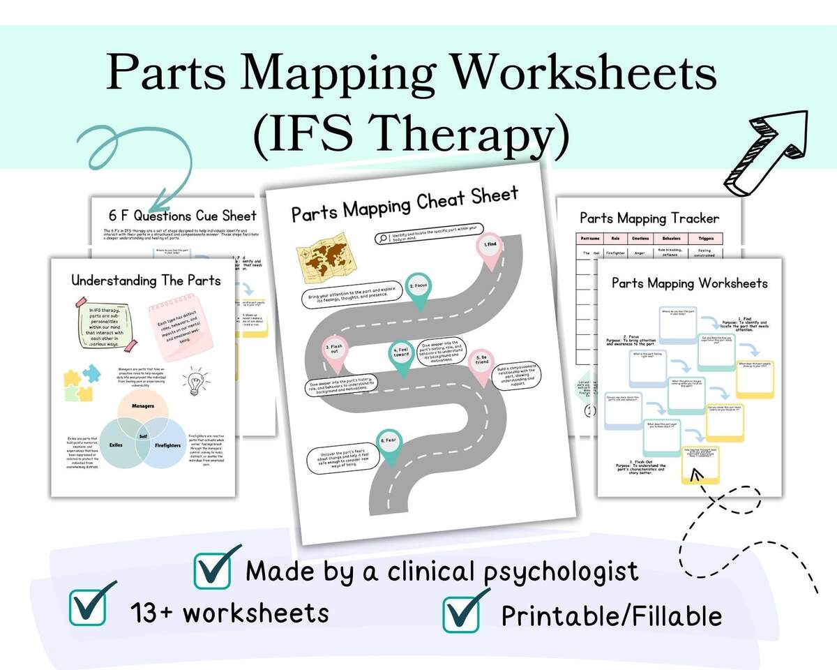 IFS Parts Mapping Worksheets IFS Worksheets Internal Family Systems Therapy Worksheets IFS Parts Work Ifs Parts Cards Ifs Worksheet Pdf Etsy