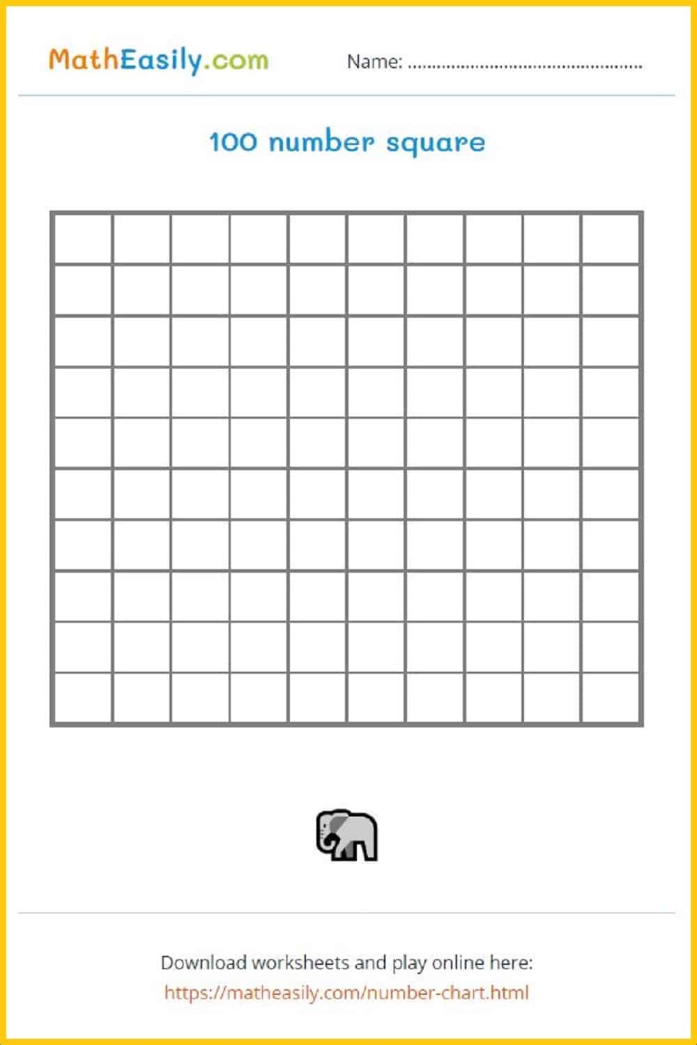 Interactive Hundreds Chart Game PRINTABLES Interactive Hundreds Chart Game PRINTABLES
