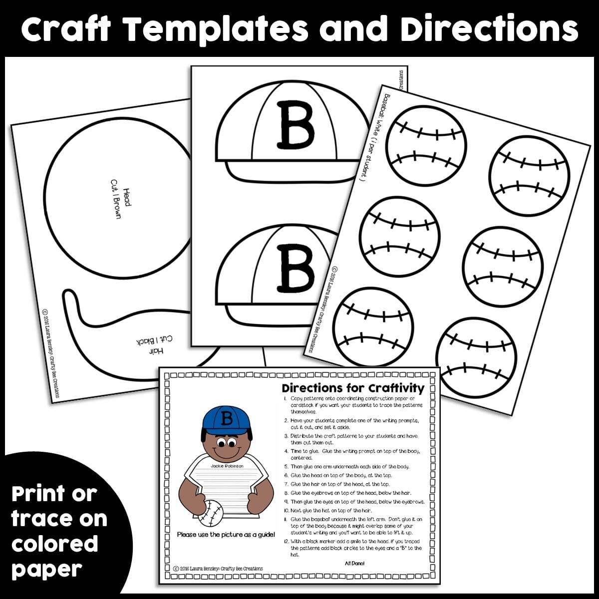 Jackie Robinson Coloring Page Free Printable