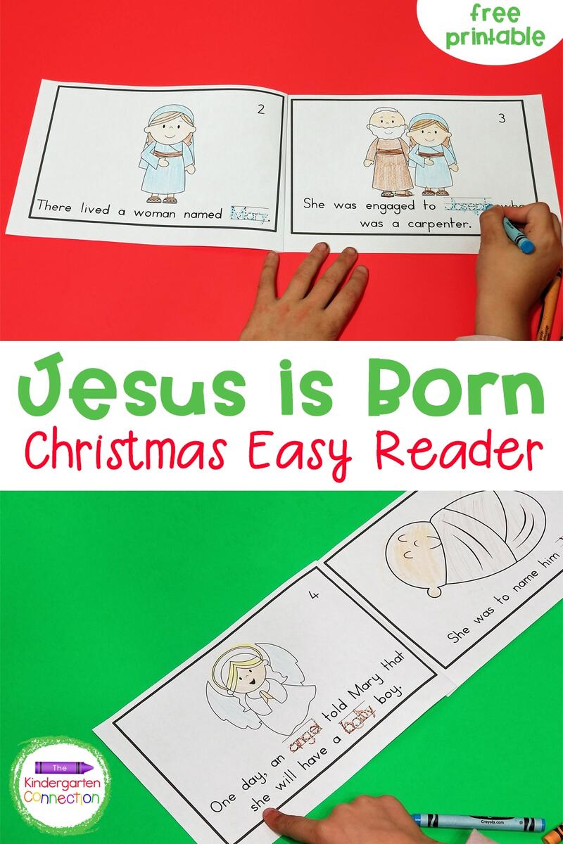 Jesus Is Born Printable Christmas Emergent Reader Jesus Is Born Printable Christmas Emergent Reader