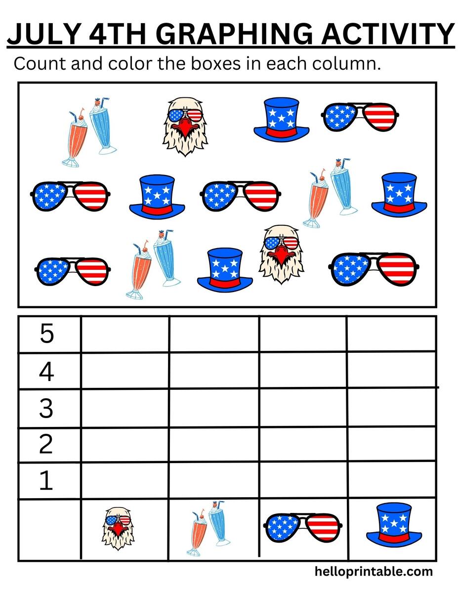July 4th Printable Activities And Games For Kids Helloprintable