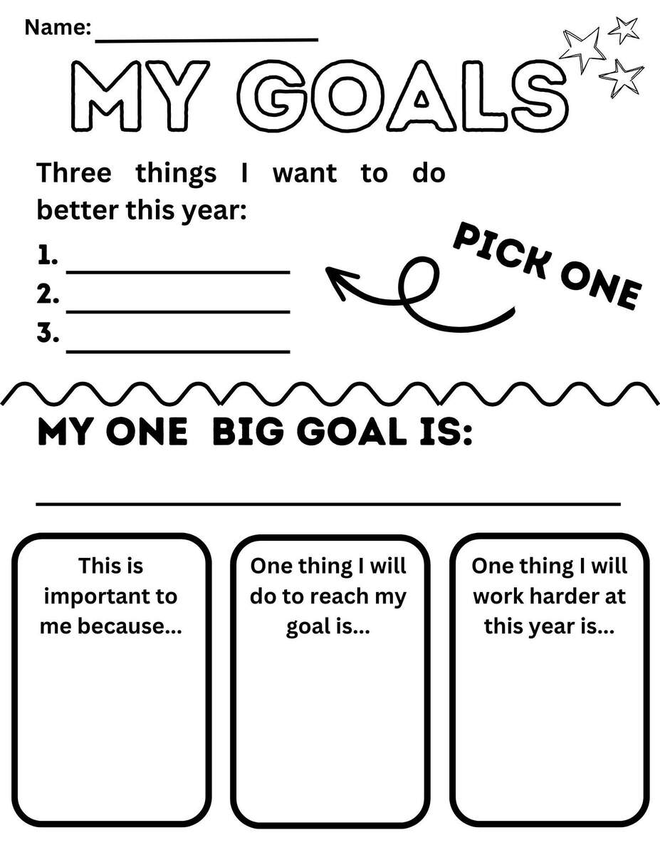 Kids Goal Setting Sheet Etsy Canada Free Goal Setting Worksheets For Success Skip To My Lou
