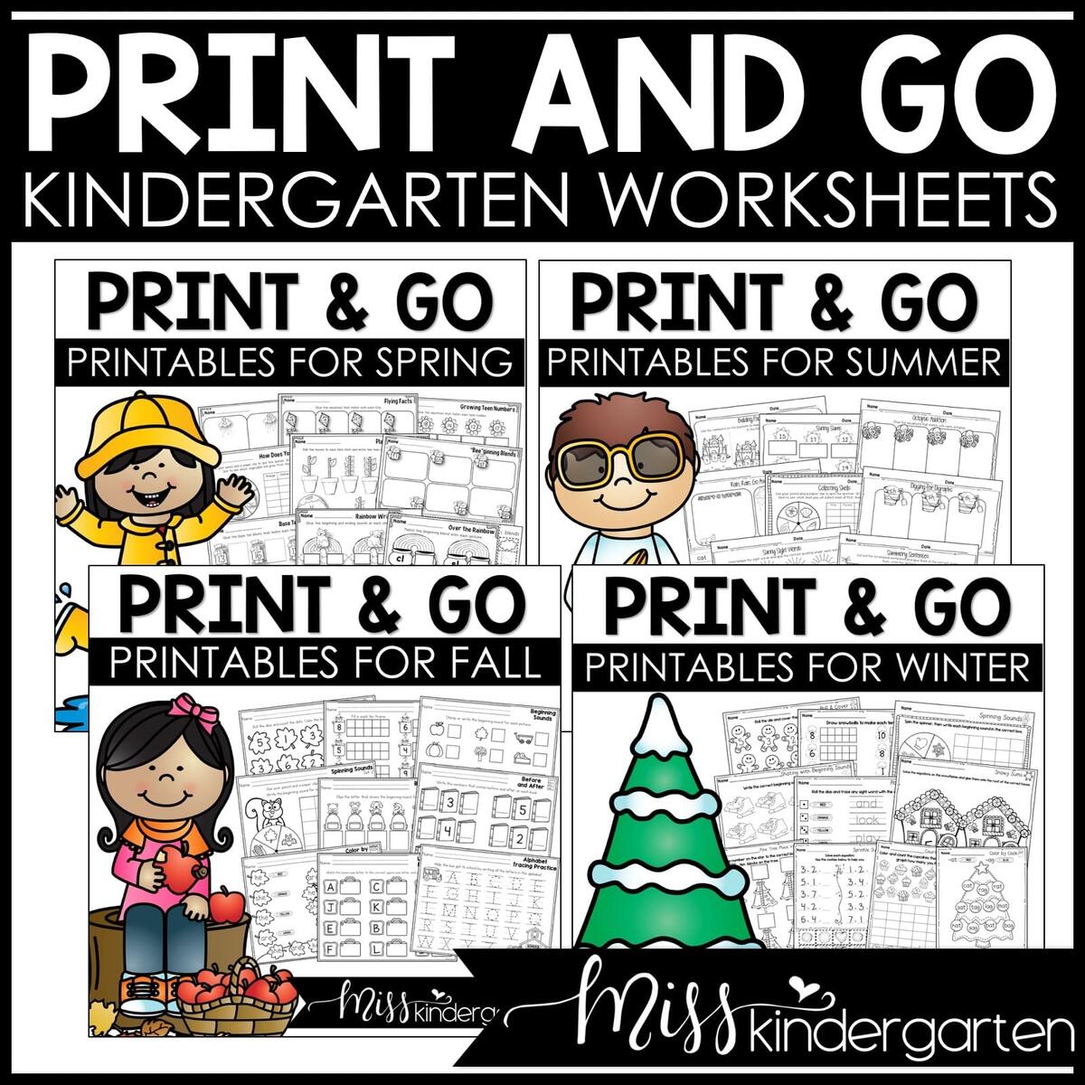 Kindergarten Packet Math And Literacy Review Worksheets For The YEAR Miss Kindergarten Kindergarten Packet Math And Literacy Review Worksheets For The YEAR Miss Kindergarten