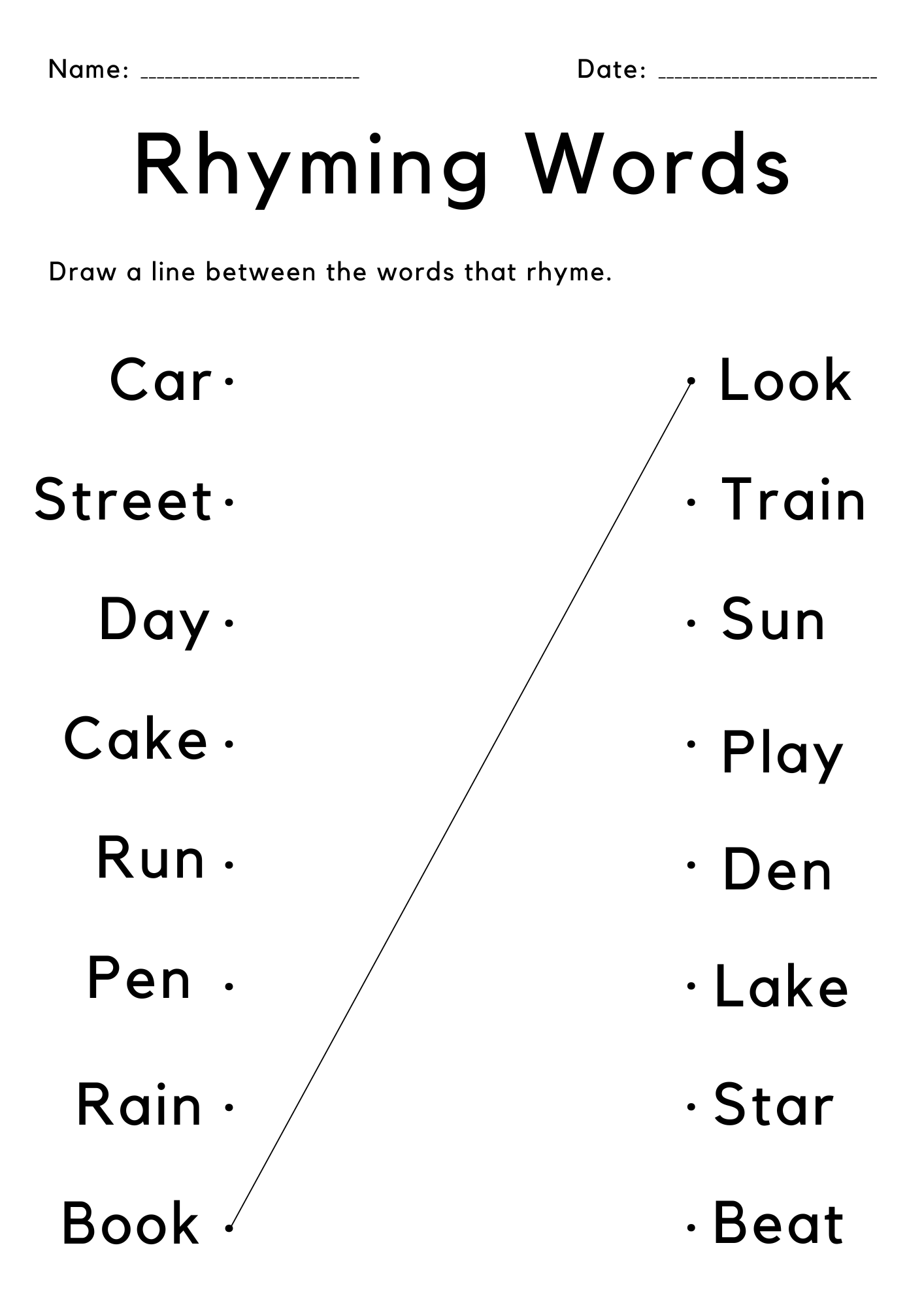 Kindergarten Rhyming Words Worksheet Match The Rhyming Words Activity Made By Teachers Kindergarten Rhyming Words Worksheet Match The Rhyming Words Activity Made By Teachers