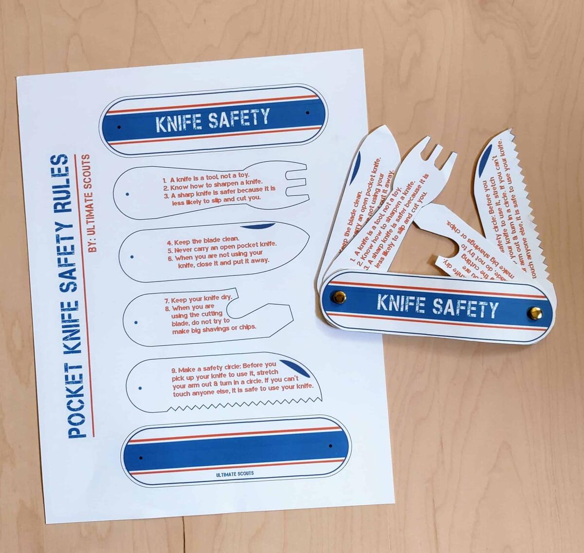 Knife Safety Pocket Knife Printable Ultimate Scouts Knife Safety Pocket Knife Printable Ultimate Scouts