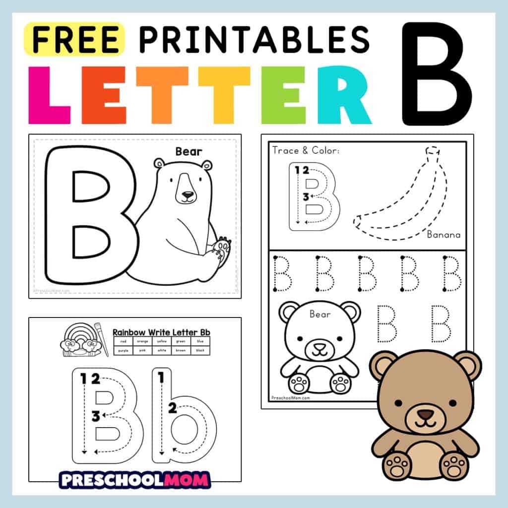 Letter B Free Worksheets TeachersMag