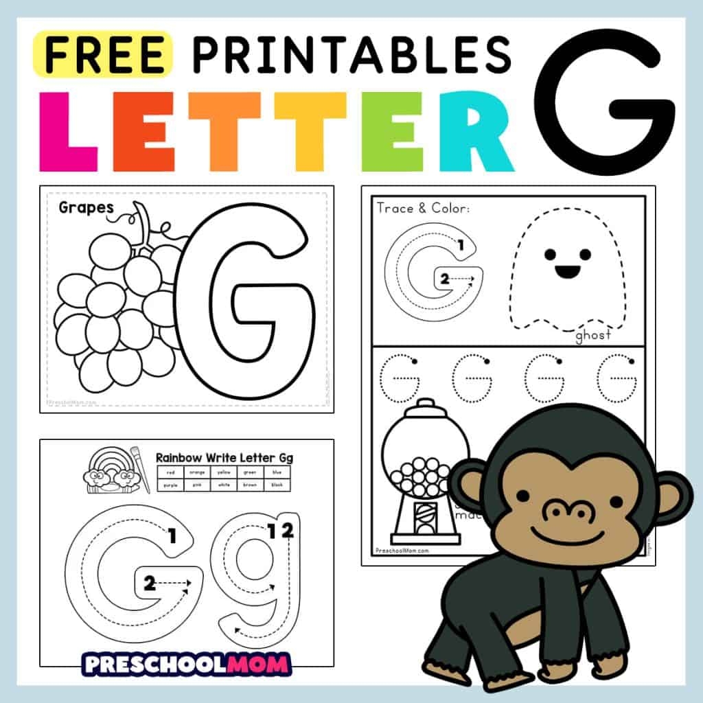 Letter G Preschool Printables Preschool Mom Letter G Worksheets 55 Free PDF Printables Daydream Into Reality